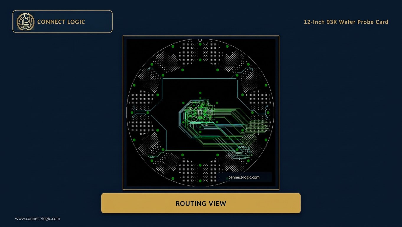 12 inch 93K wafer probe card routing